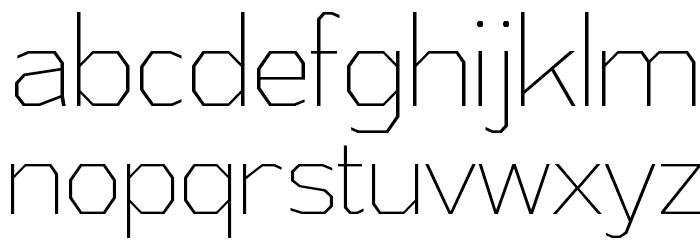 AthabascaCdEl-Regular Font LOWERCASE