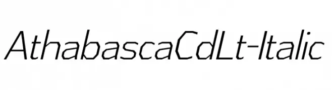 AthabascaCdLt-Italic  baixar fontes gratis