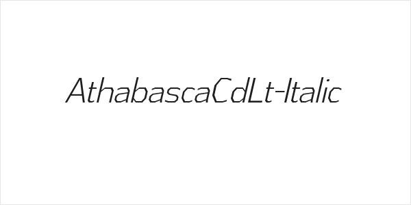 AthabascaCdLt-Italic Logo