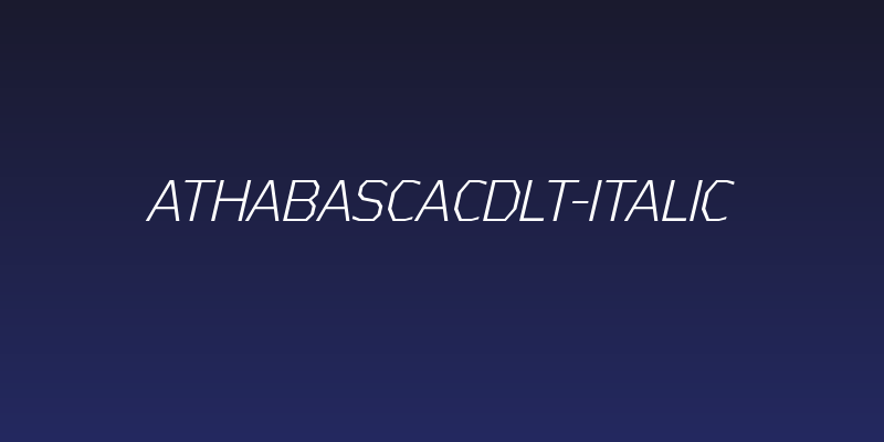 AthabascaCdLt-Italic Social Header