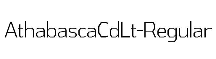 AthabascaCdLt-Regular Font
