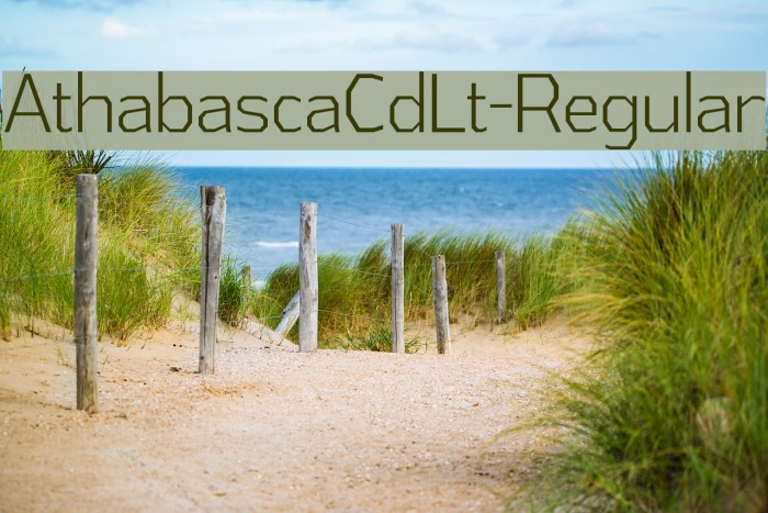 AthabascaCdLt-Regular Font examples