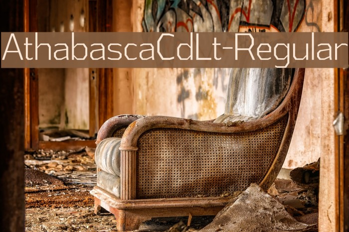 AthabascaCdLt-Regular Font examples