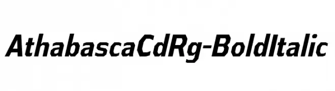 AthabascaCdRg-BoldItalic  baixar fontes gratis