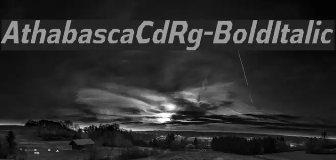 AthabascaCdRg-BoldItalic Example 2