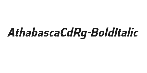 AthabascaCdRg-BoldItalic Logo