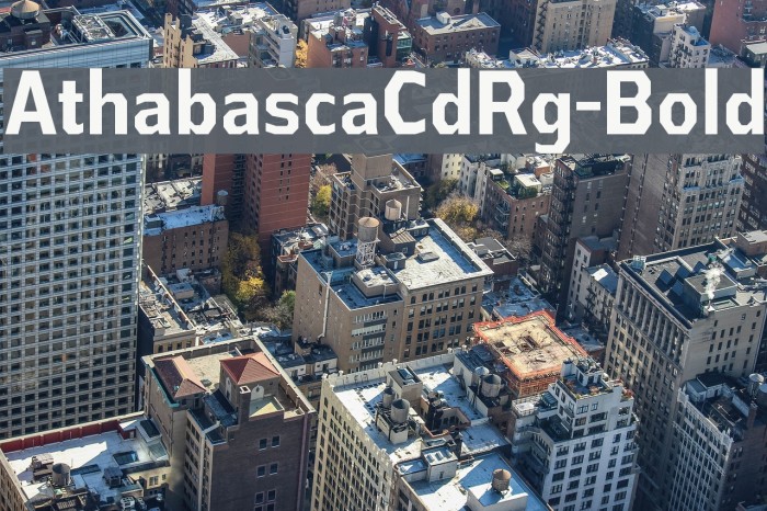 AthabascaCdRg-Bold Font examples
