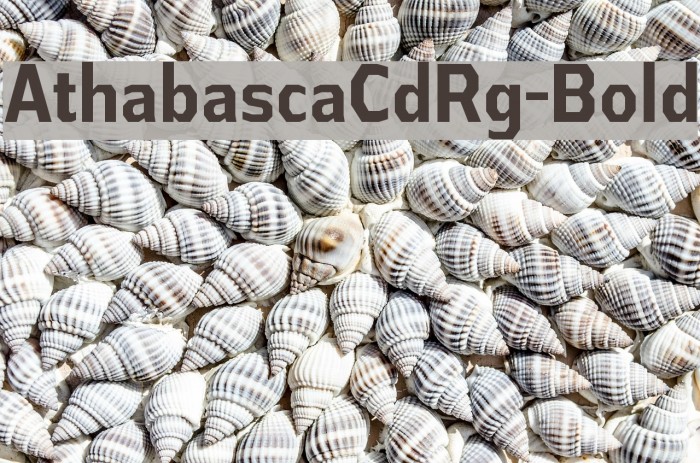 AthabascaCdRg-Bold Font examples