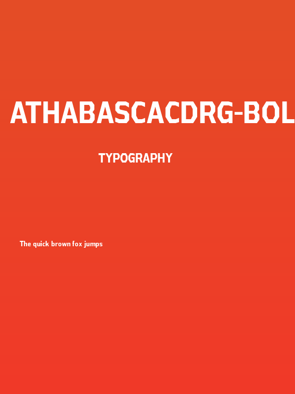AthabascaCdRg-Bold Poster