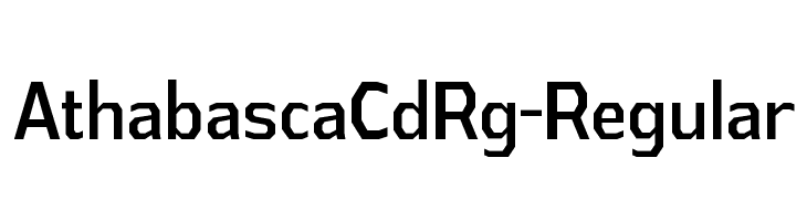 AthabascaCdRg-Regular Font