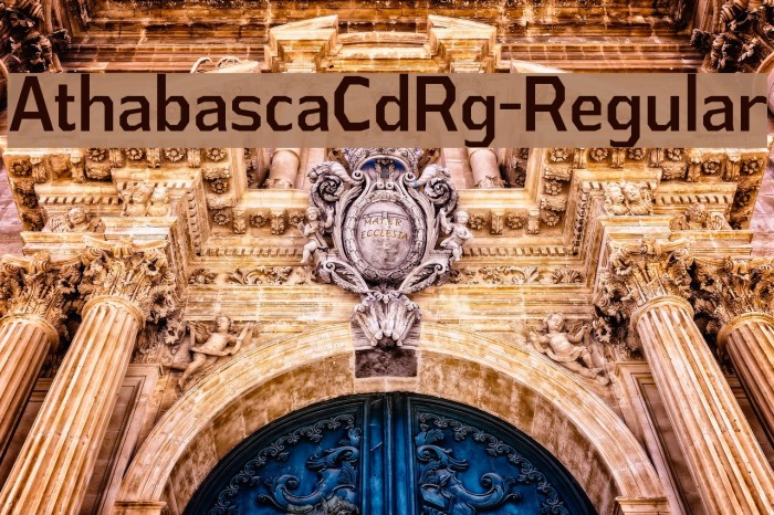 AthabascaCdRg-Regular Font examples