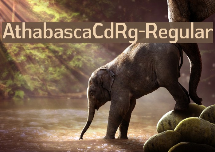 AthabascaCdRg-Regular Font examples