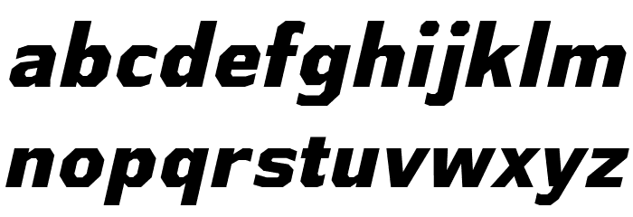 AthabascaEb-Italic Font LOWERCASE