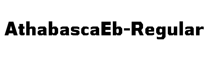 AthabascaEb-Regular Font