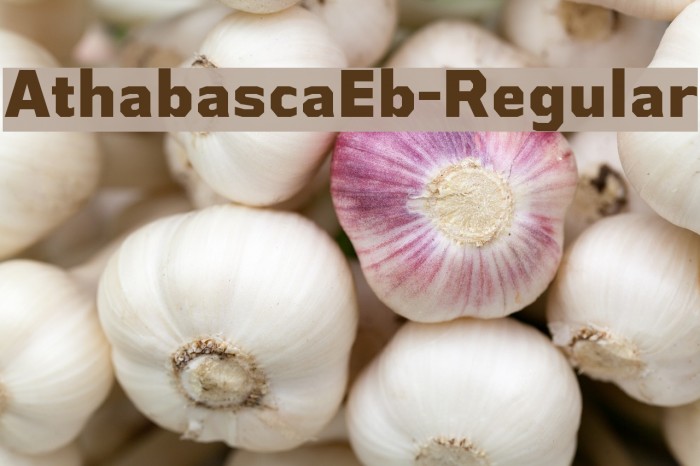 AthabascaEb-Regular Font examples