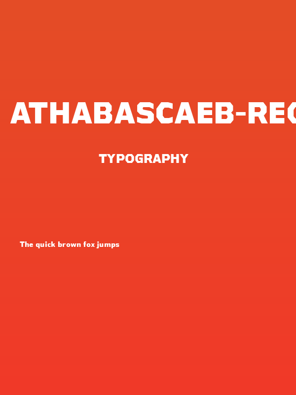 AthabascaEb-Regular Poster