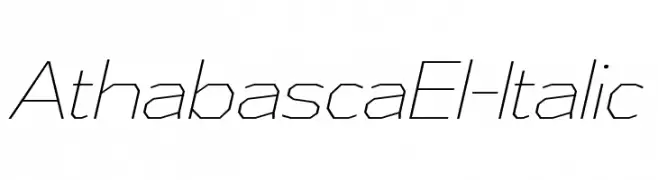 AthabascaEl-Italic  baixar fontes gratis