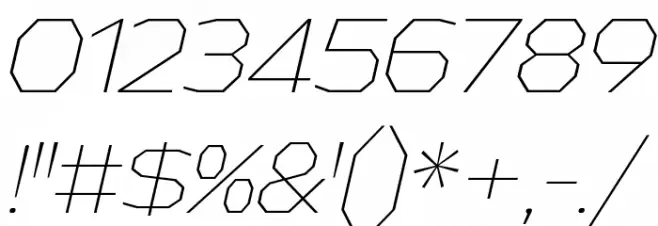 AthabascaEl-Italic Font OTHER CHARS