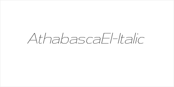 AthabascaEl-Italic Logo