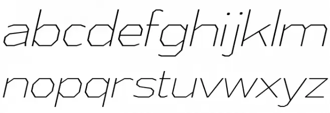 AthabascaEl-Italic फ़ॉन्ट लोअरकेस