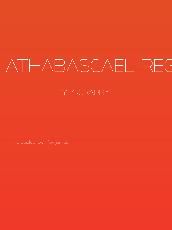 AthabascaEl-Regular Poster