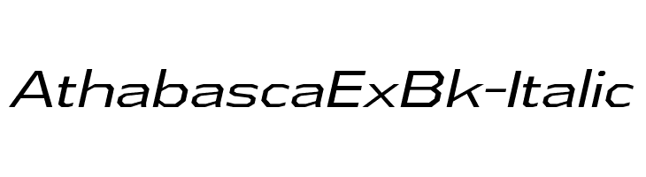 AthabascaExBk-Italic Font