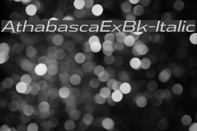 AthabascaExBk-Italic Font examples