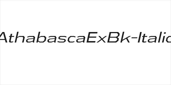 AthabascaExBk-Italic Logo