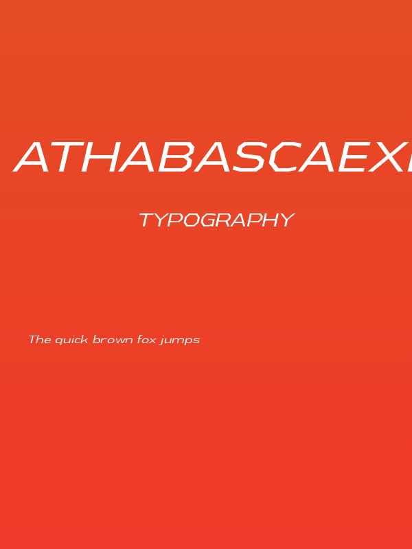 AthabascaExBk-Italic Poster