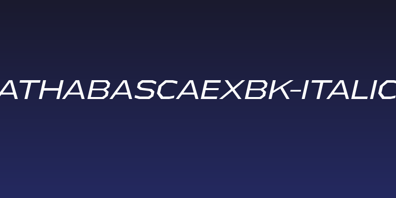 AthabascaExBk-Italic Social Header