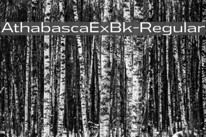AthabascaExBk-Regular Font examples