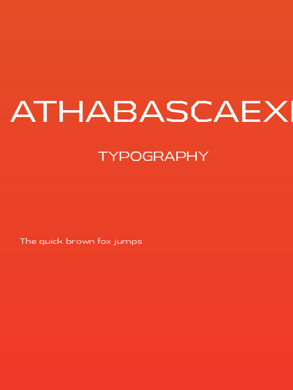 AthabascaExBk-Regular Poster