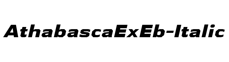 AthabascaExEb-Italic Font