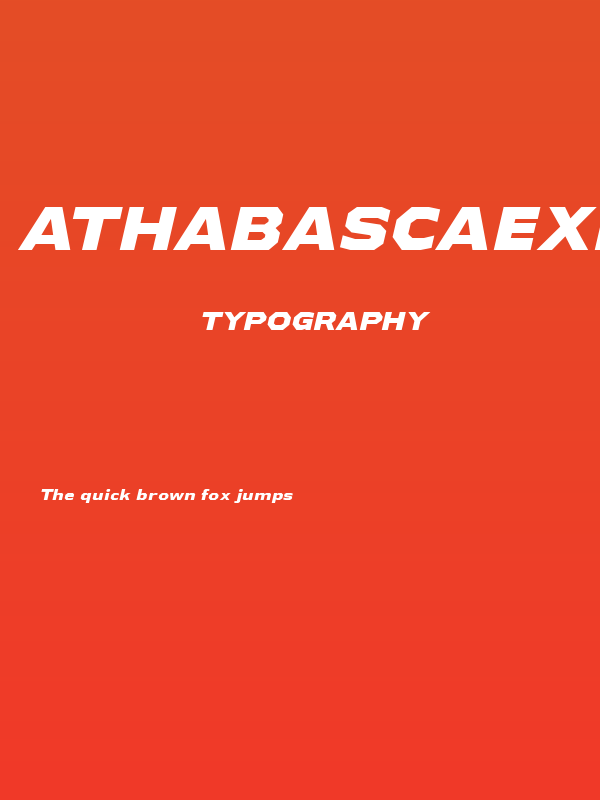 AthabascaExEb-Italic Poster