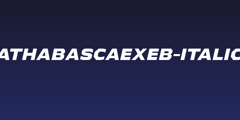 AthabascaExEb-Italic Social Header