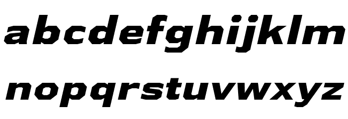 AthabascaExEb-Italic Font LOWERCASE