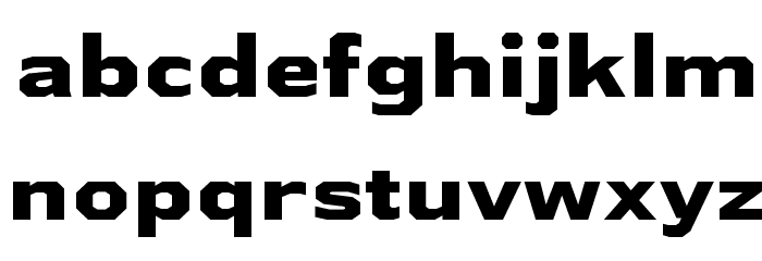 AthabascaExEb-Regular Font LOWERCASE