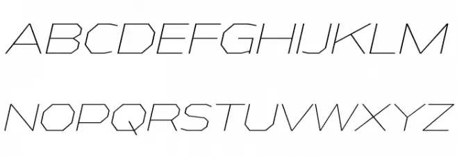 AthabascaExEl-Italic 字体 大写