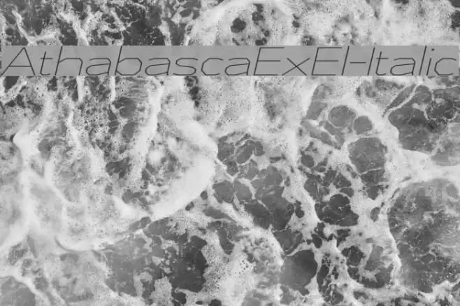 AthabascaExEl-Italic Font examples