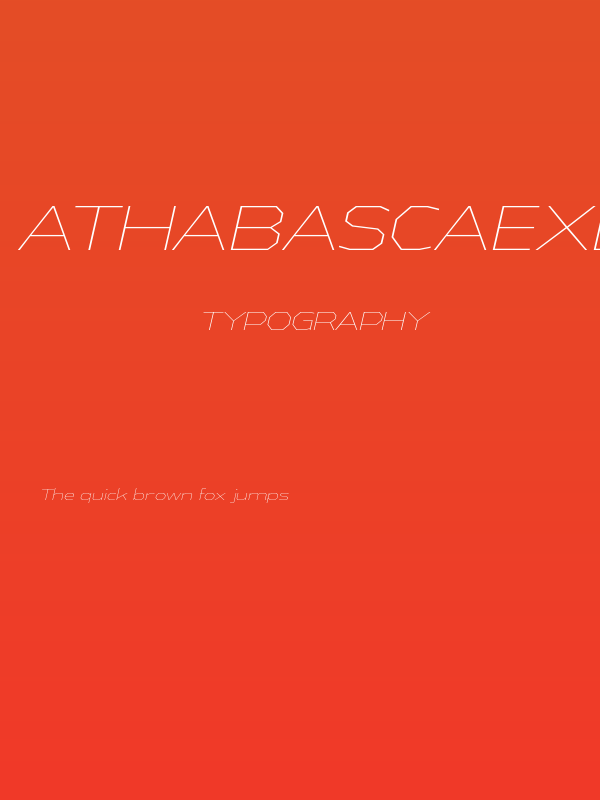 AthabascaExEl-Italic Poster