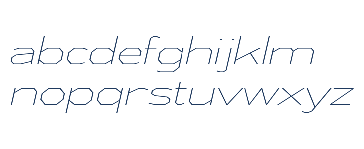 AthabascaExEl-Italic Lowercase