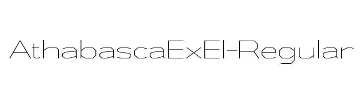 AthabascaExEl-Regular  baixar fontes gratis