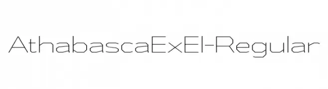 AthabascaExEl-Regular  baixar fontes gratis