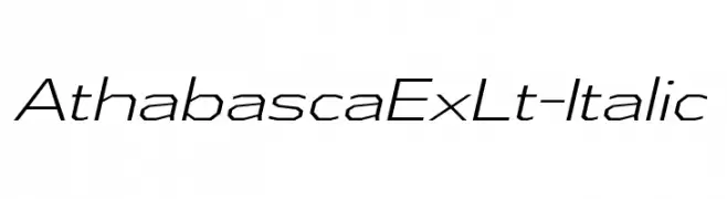 AthabascaExLt-Italic  baixar fontes gratis