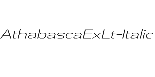AthabascaExLt-Italic Logo