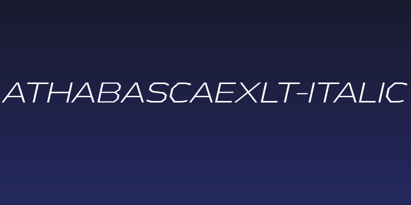 AthabascaExLt-Italic Social Header