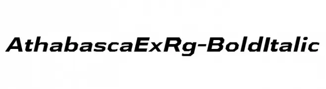 AthabascaExRg-BoldItalic  baixar fontes gratis