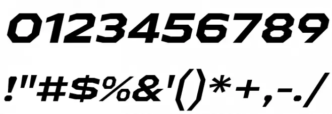 AthabascaExRg-BoldItalic Font OTHER CHARS