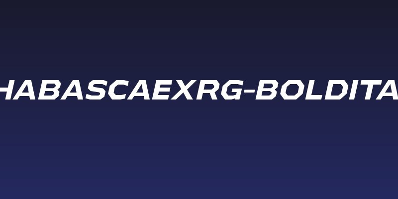 AthabascaExRg-BoldItalic Social Header