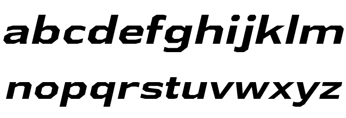 AthabascaExRg-BoldItalic Font LOWERCASE